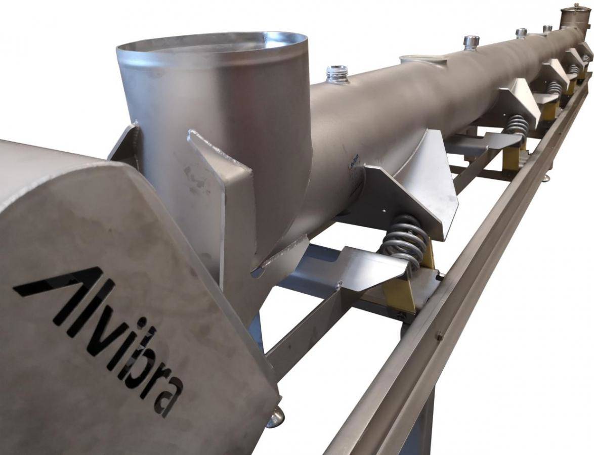 Alvibra vibrating conveyors Low in noise, energy-efficient and production up to 3 times longer than others