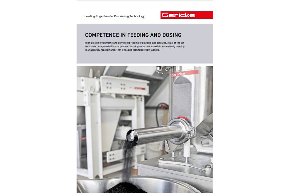 New GERICKE Brochure “Competence in Feeding and Dosing” 