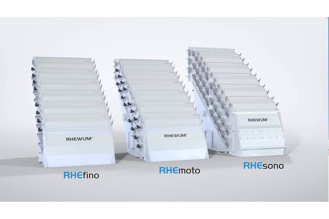 Siebmaschinen RHEsono, RHEmoto und RHEfino