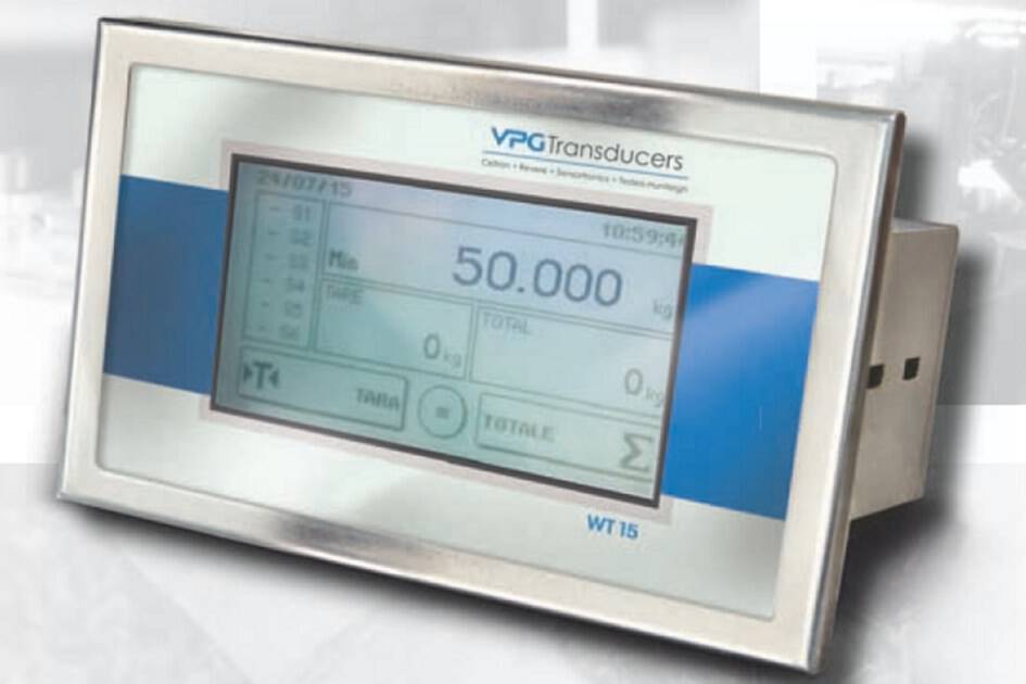 The W Series from VPG Transducers: flexible weighing indicators Now at ZELO, four new flexible weighing indicators (WT1, WT2, WT14, WT15) to be used in many industrial applications. 