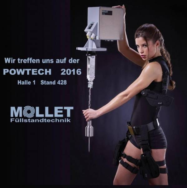MOLLET Füllstandtechnik GmbH shows the product range at POWTECH