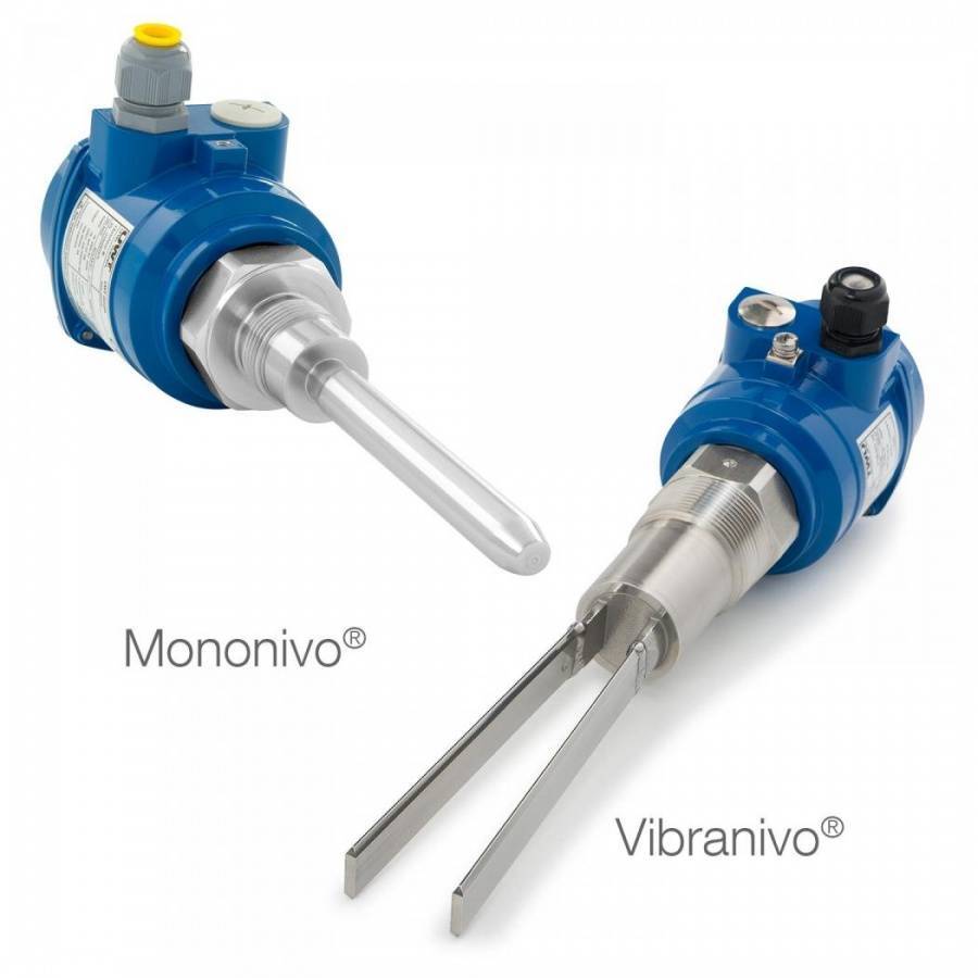 Vibranivo® vibrating fork and Mononivo® singel rod probe for level control