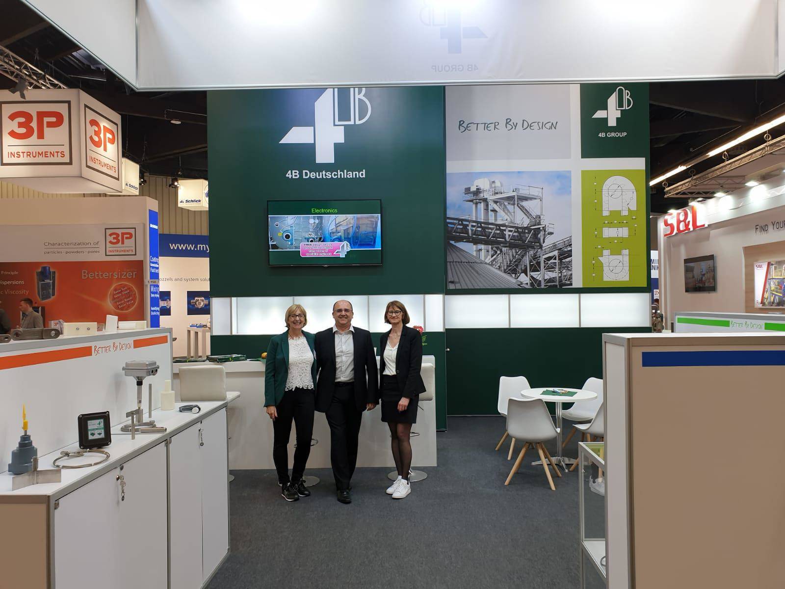 4B Deutschland at Powtech Conveying and hazard monitoring components