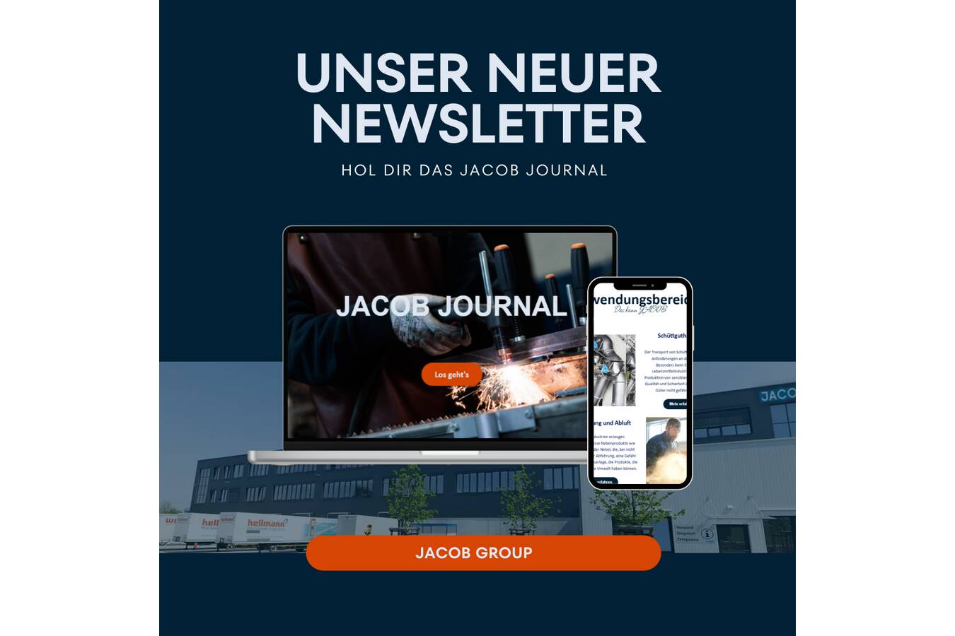 Exklusiv & brandneu: Der JACOB-Newsletter Erhalte exklusive Einblicke hinter die Kulissen Unser neuer Newsletter versorgt dich mit Insider-News, Produktneuheiten und spannenden Success Stories.