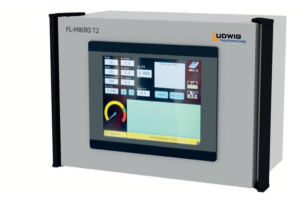 Neue Generation der Feuchtemessung in der Betonaufbereitung Das neue Wasserdosiergerät FL Mikro T2 von Franz Ludwig GmbH optimiert die Feuchtemessung und Wasserdosierung für präzisere Betonproduktion mit geringem Investitionsaufwand. 